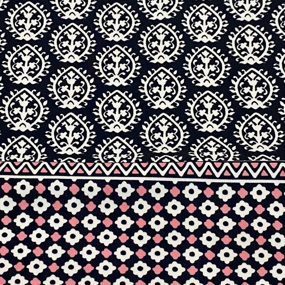 Talbots Faux Wrap Dress Womens Plus 1X Geometric Print Knee Length Stretch Knit - Picture 6 of 8